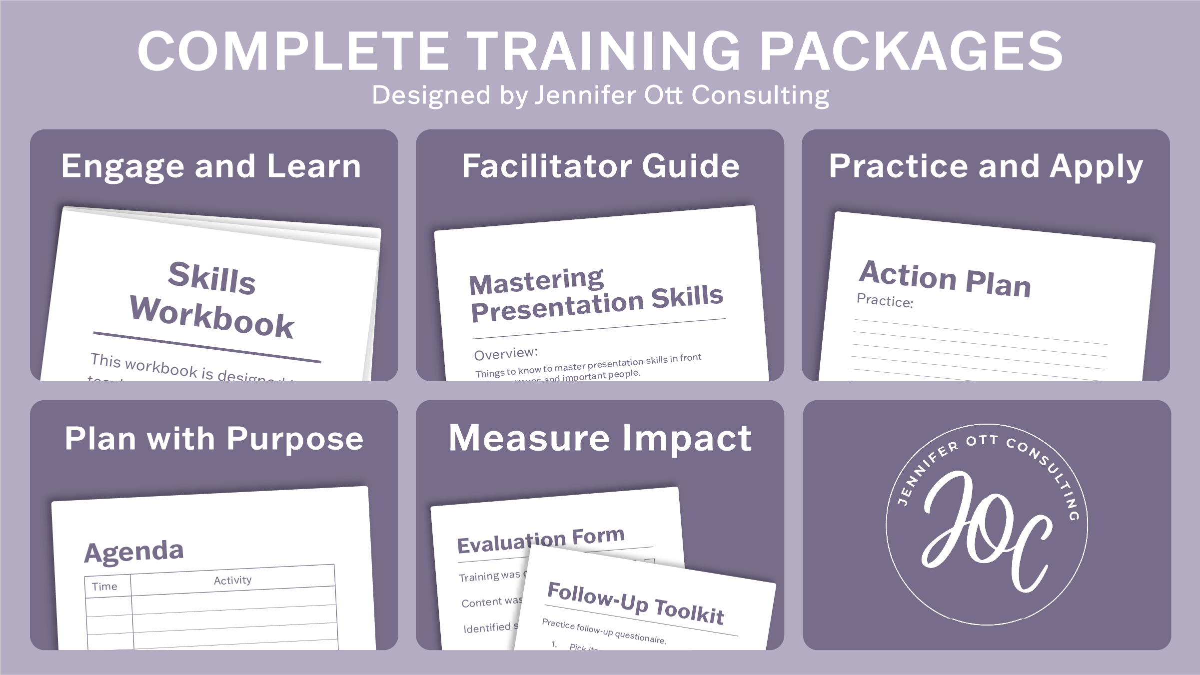 Complete Training Packages by Jennifer Ott Consulting